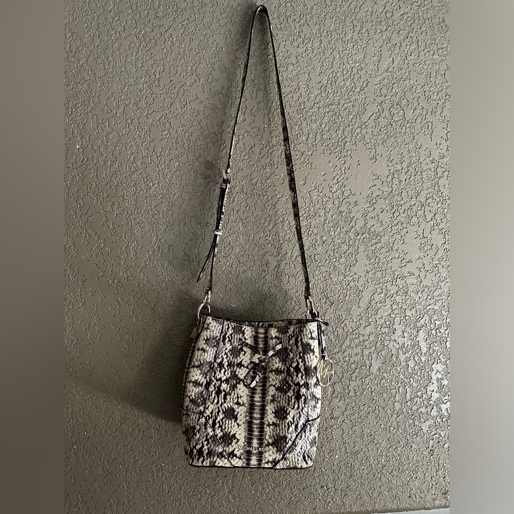 Michael Kors Suri Small Python Bucket Crossbody B… - image 2